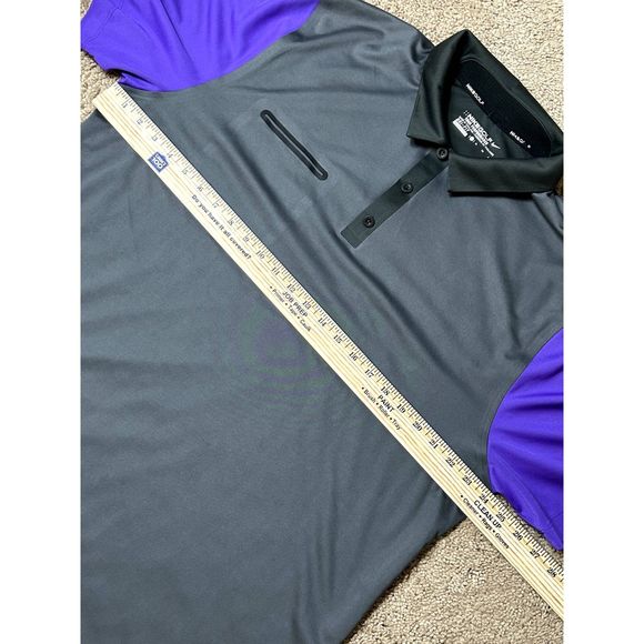 NikeGolf Tour Performance Dri-Fit Mens Polo Smokey Gray Short Sleeve Shirt XL - Picture 10 of 11